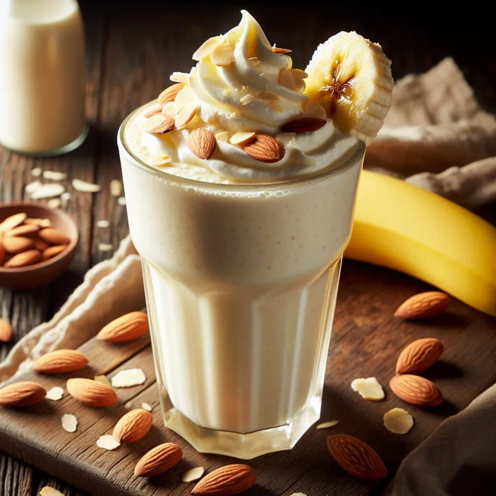 Banana Almond Milkshake