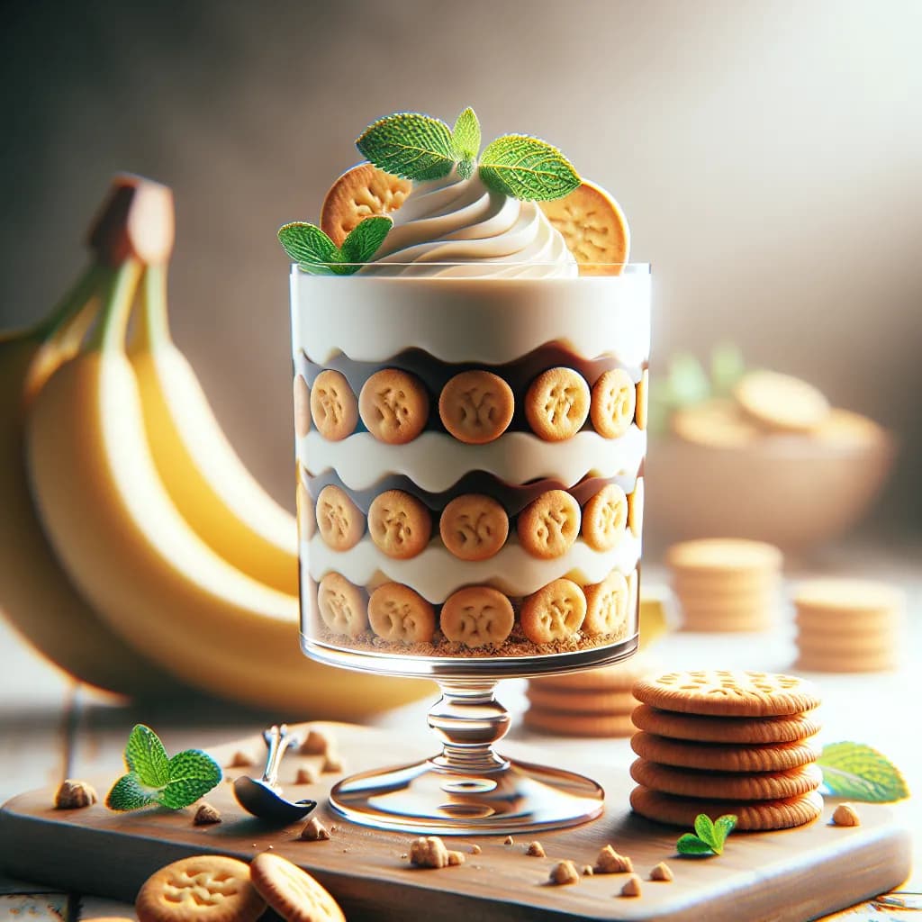 Banana Biscuit Parfait