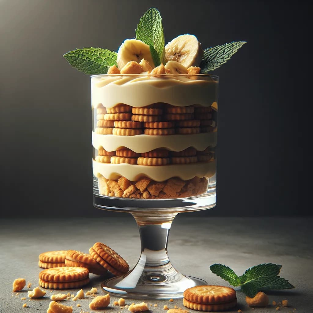 Banana Biscuit Parfait