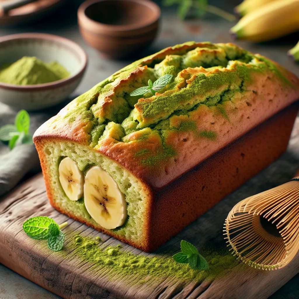 Banana Bread au Matcha
