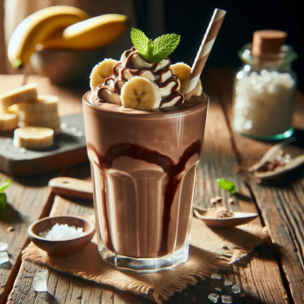 Banana Chocolate Breakfast Smoothie
