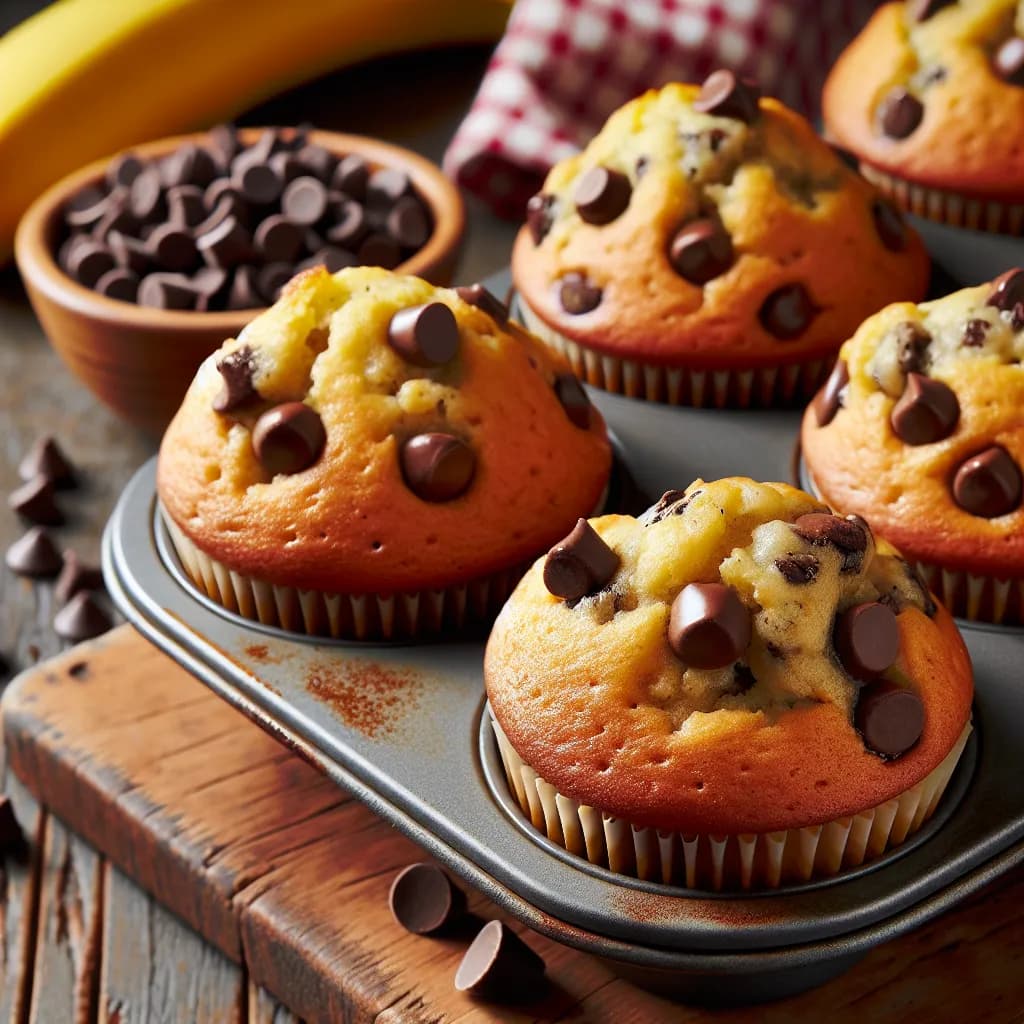 Banana Chocolate Chip Muffins