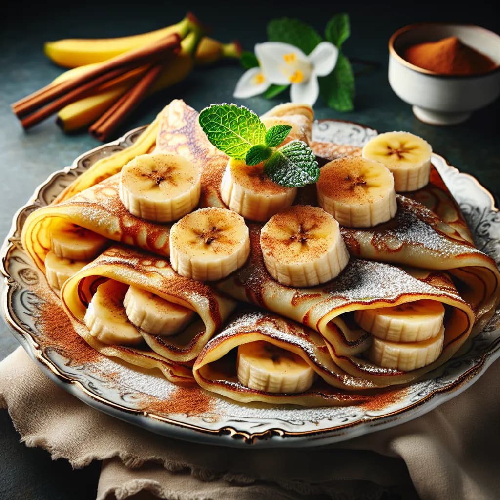 Banana Cinnamon Crepes
