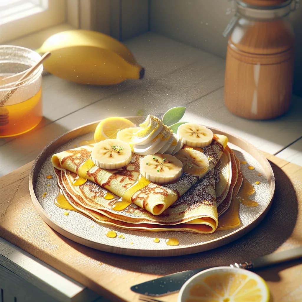 Banana Lemon Crepes