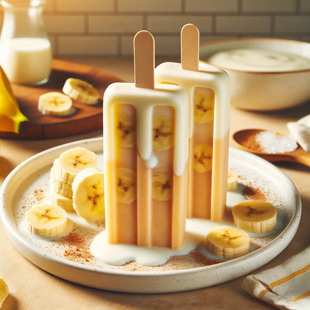 Banana Milk Popsicles