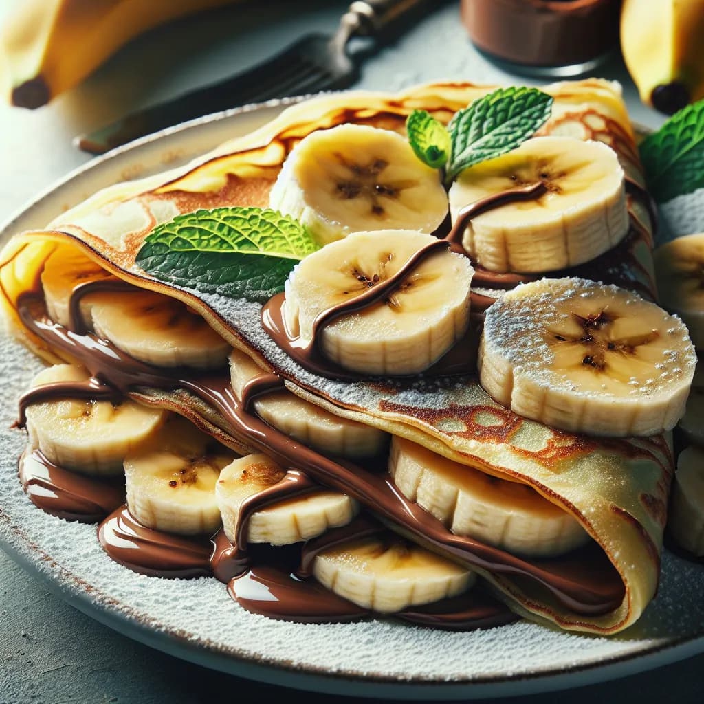 Banana Nutella Crepes