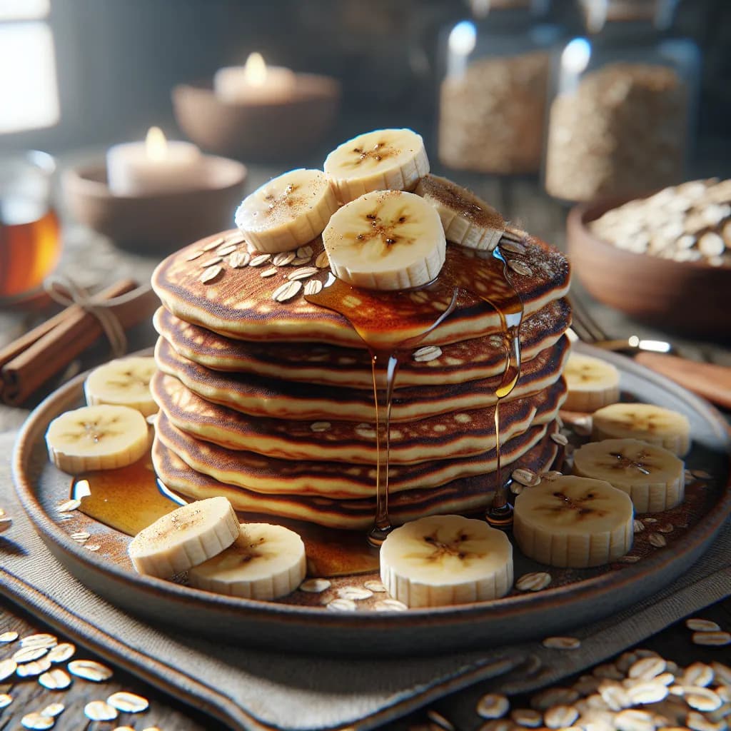 Banana Oat Pancakes