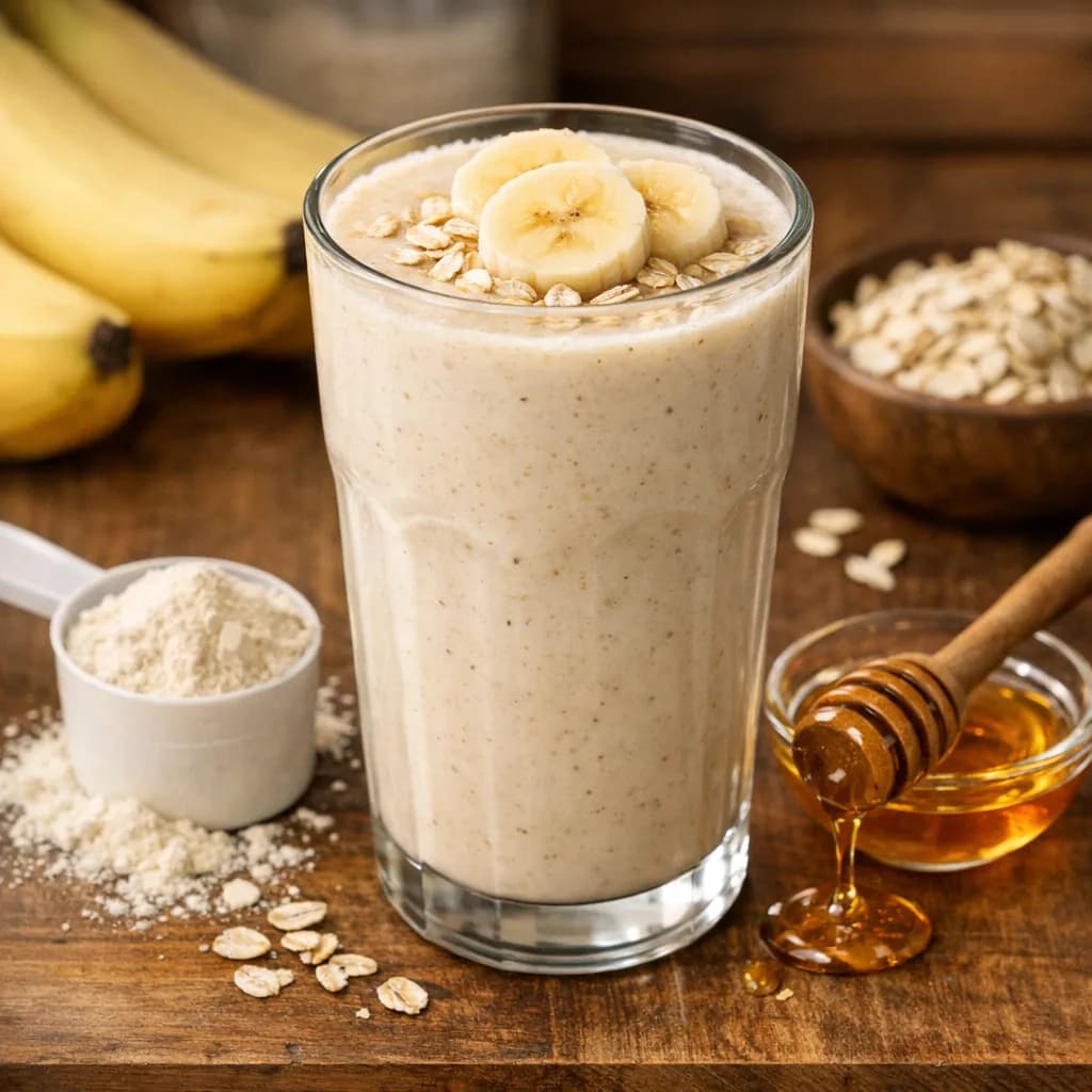 Banana Oat Protein Power Shake