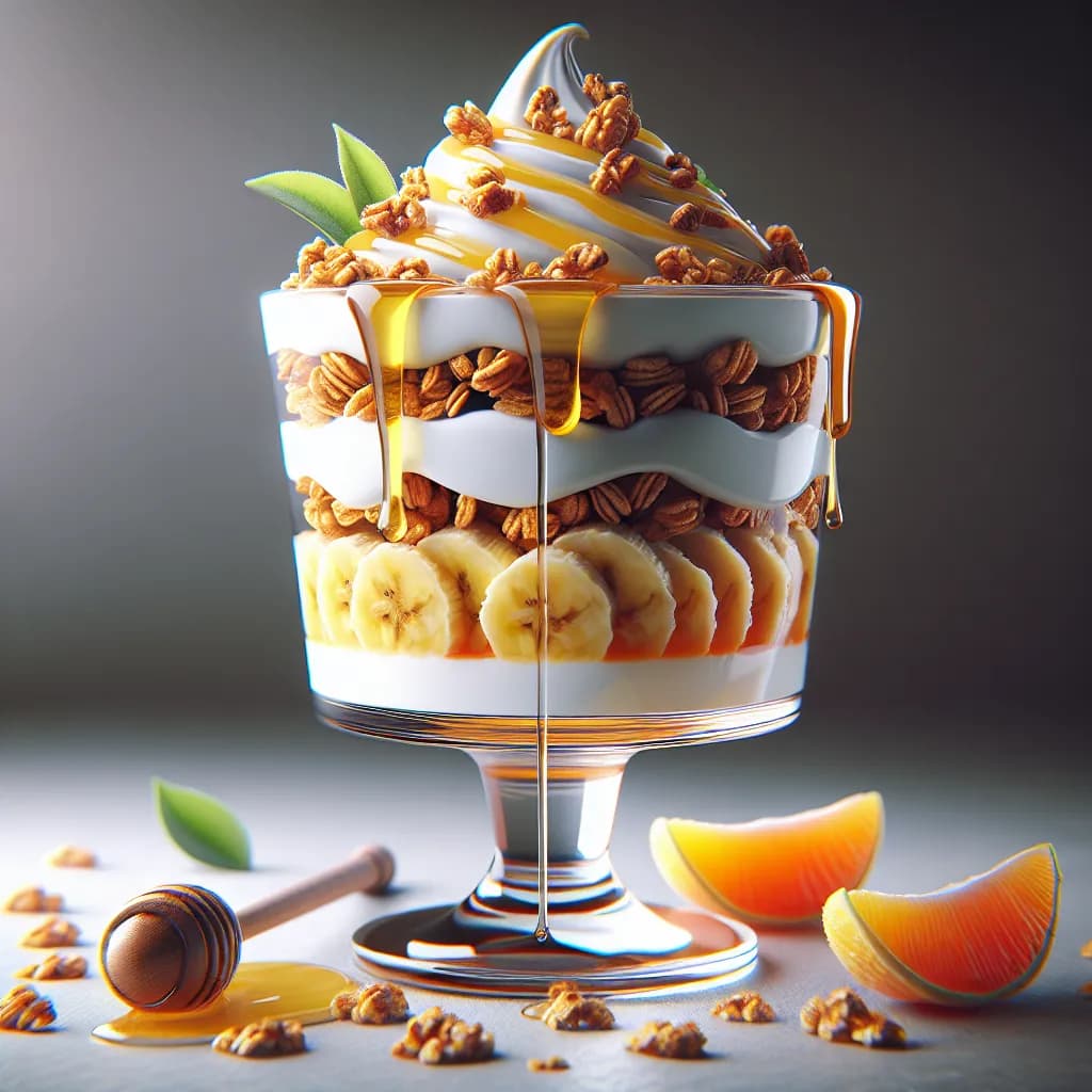 Banana Orange Yogurt Parfait