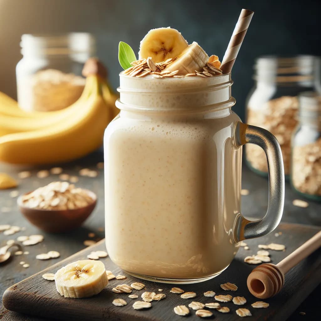 Banana and Oat Milkshake