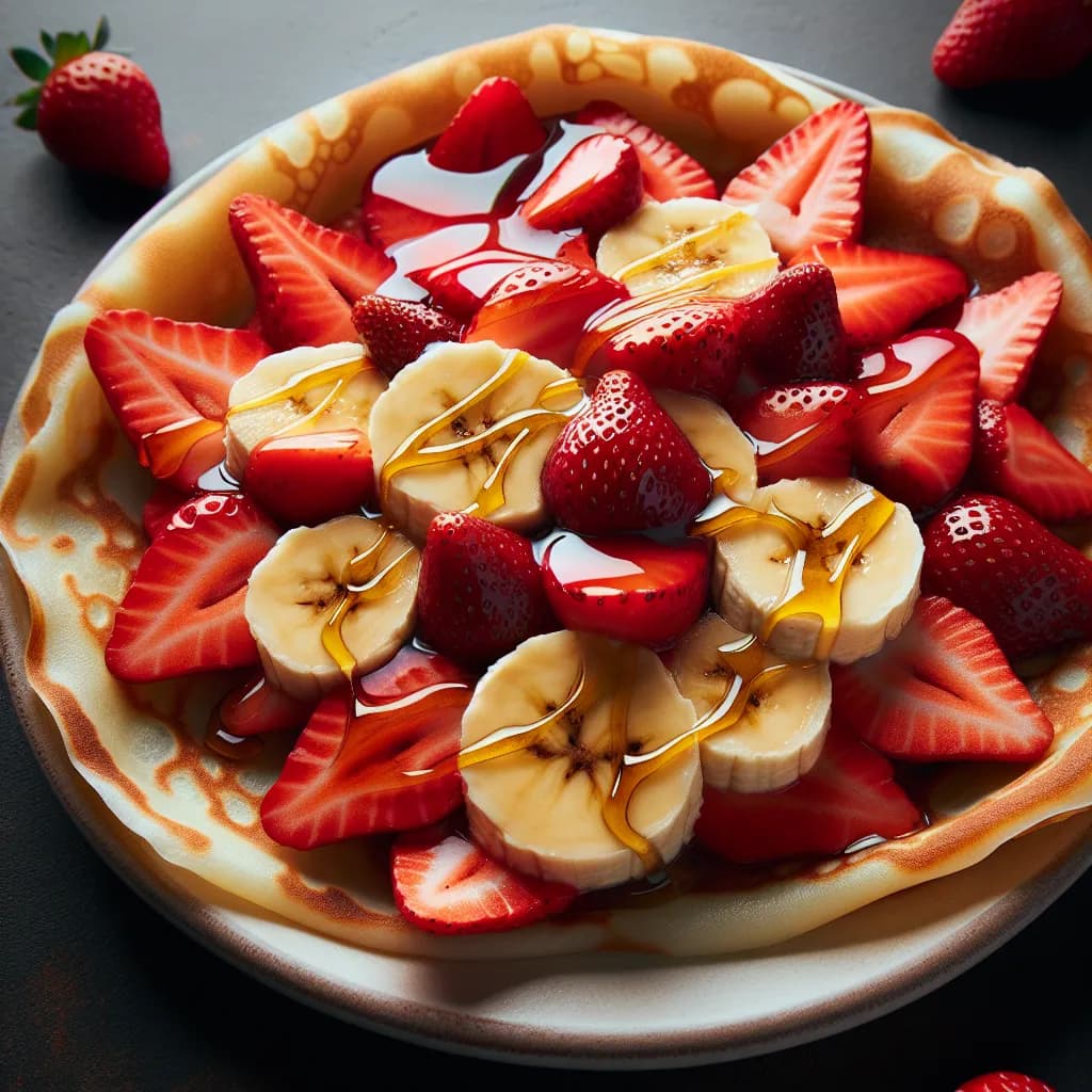 Banana and Strawberry Crepe Filling