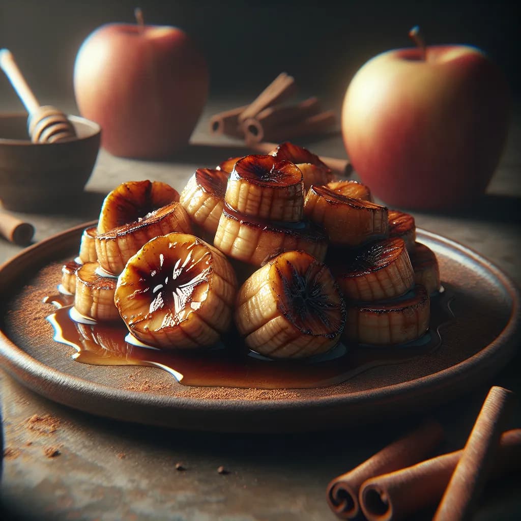 Banane et Pomme Rôties aux Épices