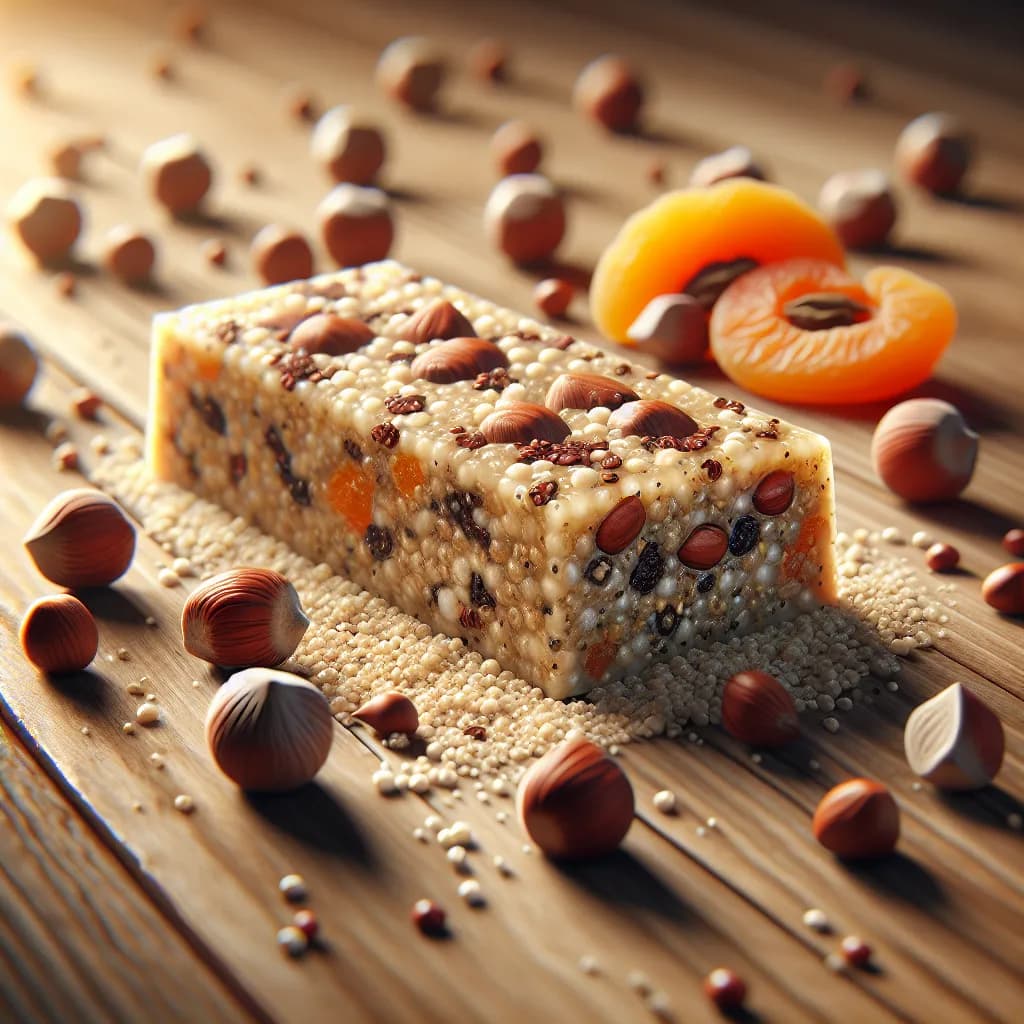 Barrette Proteiche con Quinoa e Nocciole