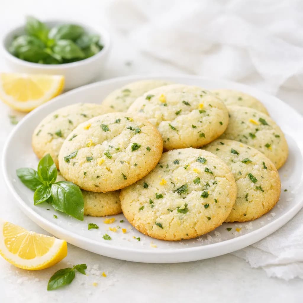 Basil & Lemon Sugar Cookies