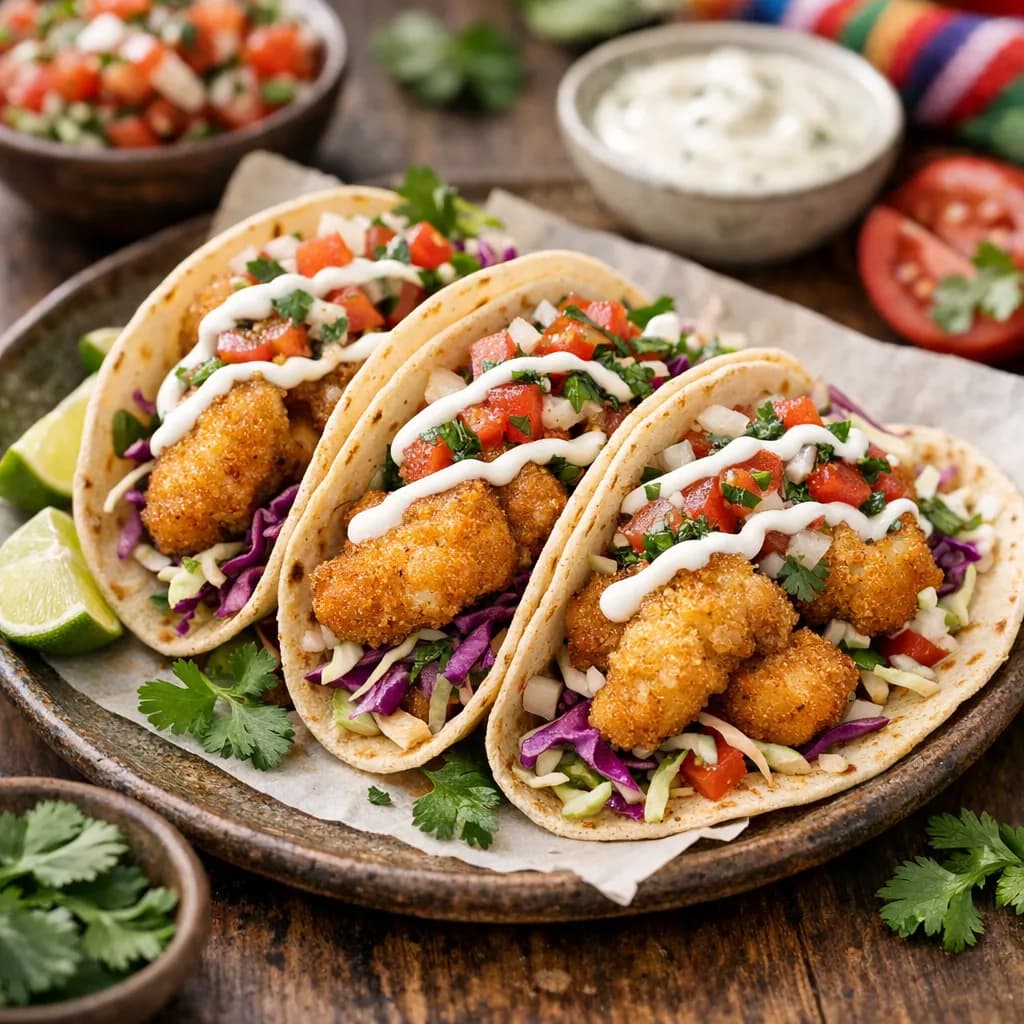 Beaumont Catfish Nugget Tacos