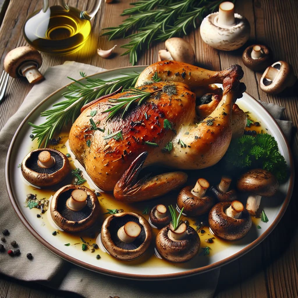 Beccaccia al Forno con Funghi