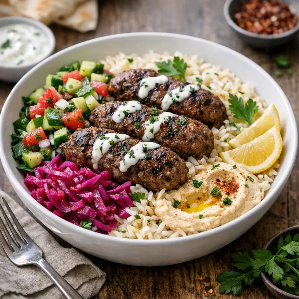 Beef Kofta Rice Bowl