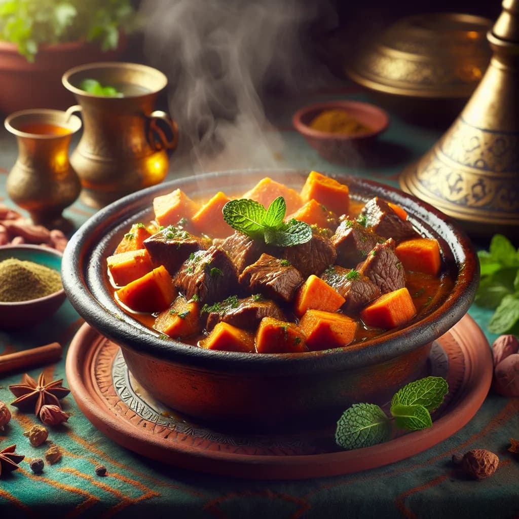 Beef Tagine with Sweet Potatoes