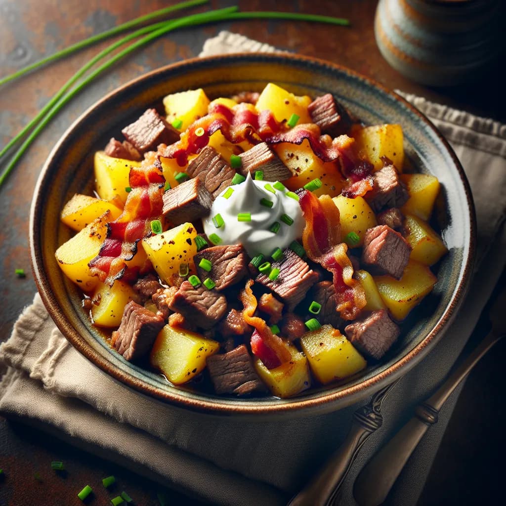 Beef and Bacon Hash