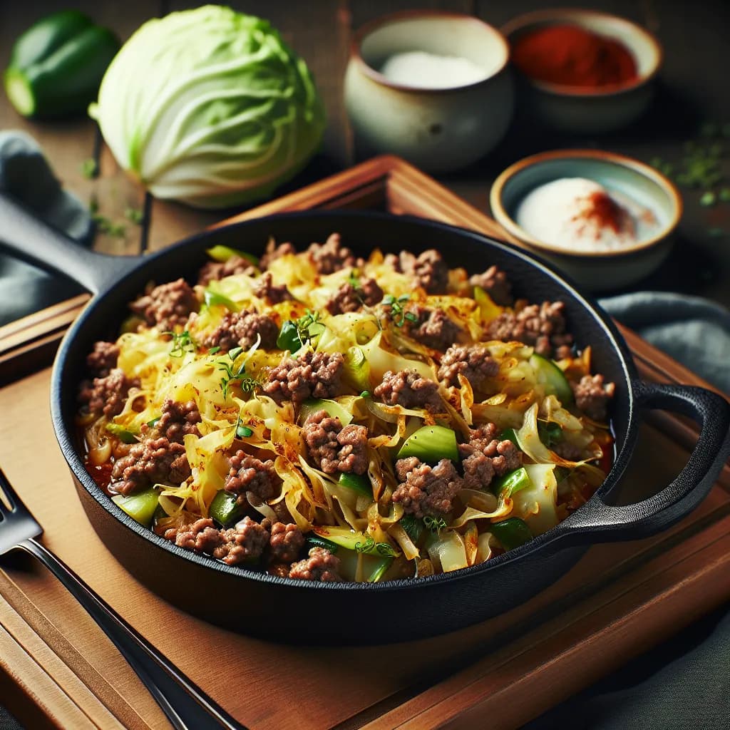 Beef and Cabbage Skillet