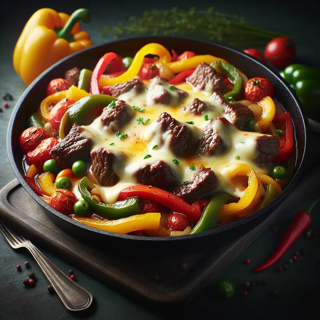 Beef and Cheese Skillet