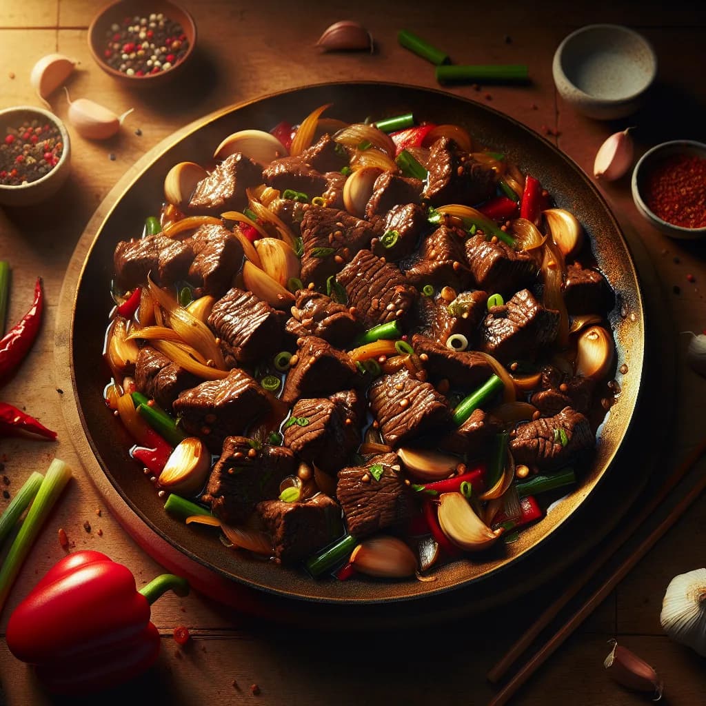 Beef and Garlic Stir-Fry