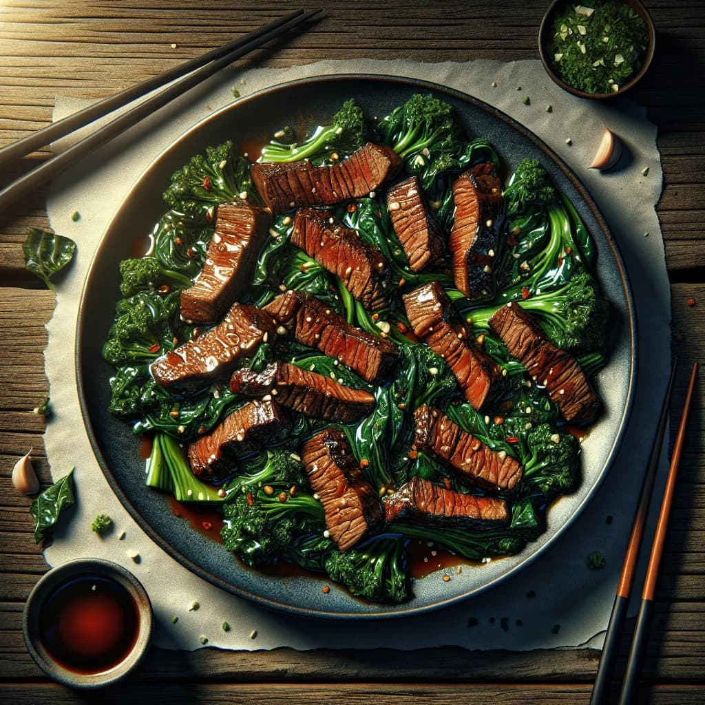 Beef and Kale Stir-Fry