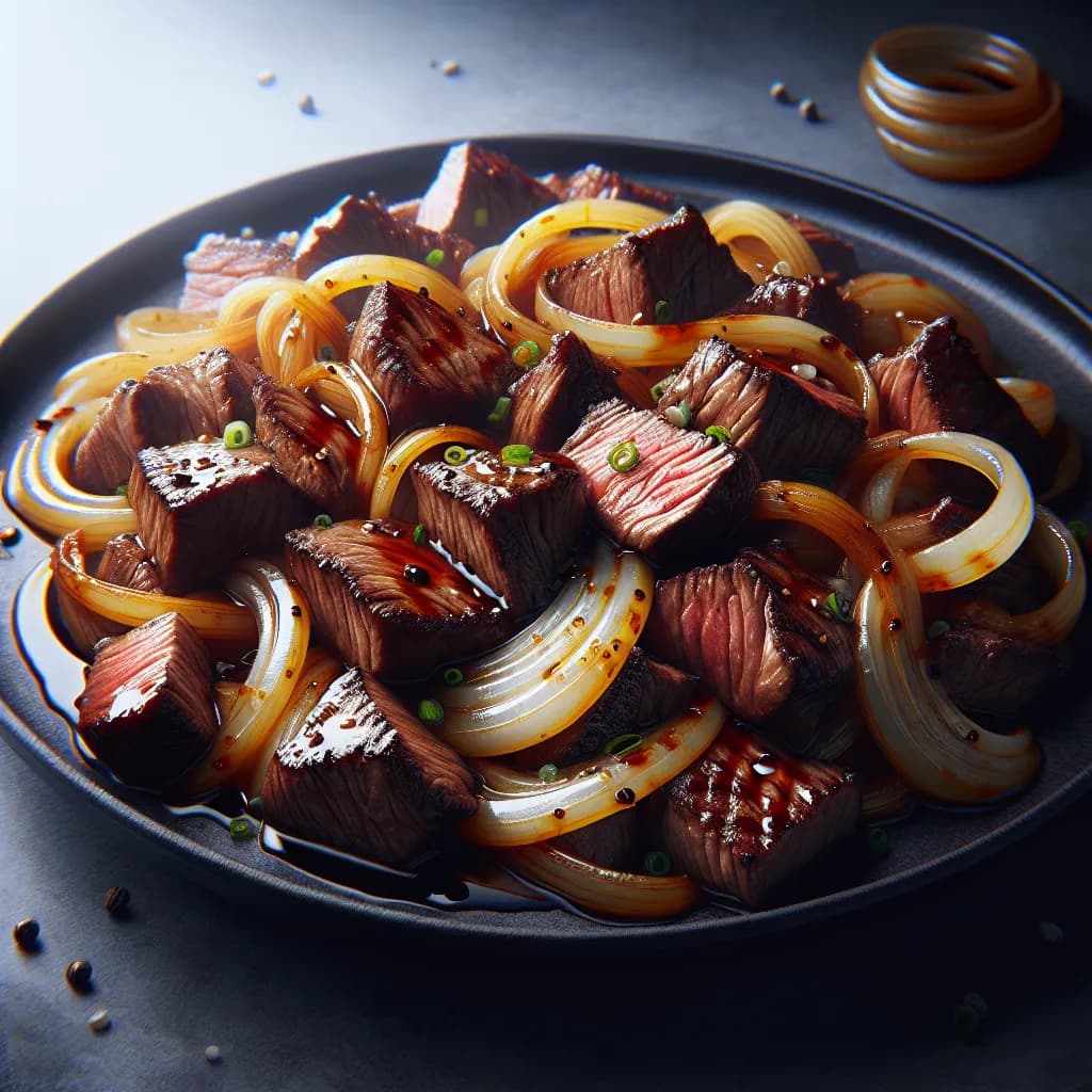 Beef and Onion Stir-Fry