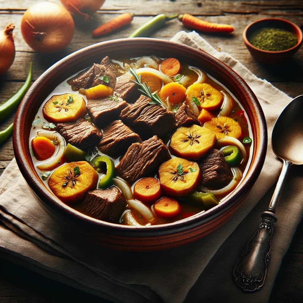 Beef and Plantain Soup