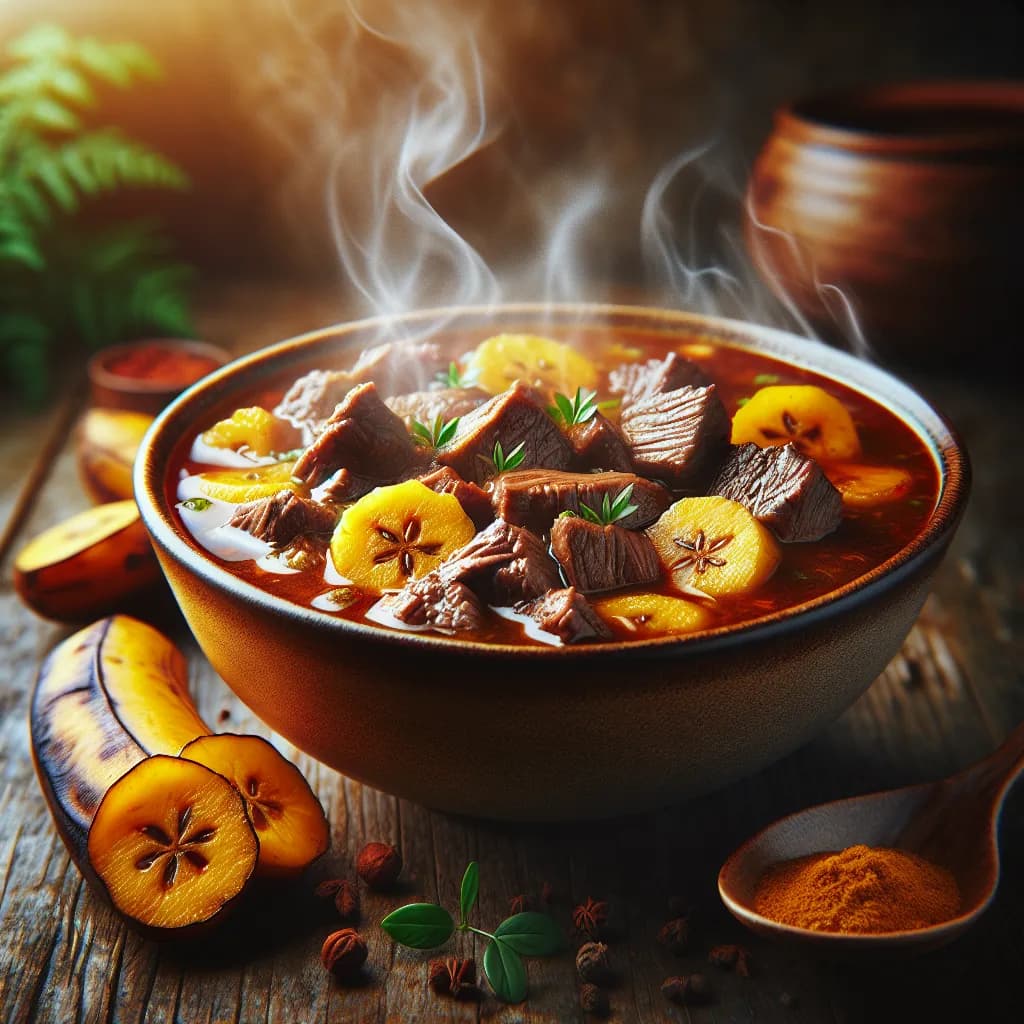 Beef and Plantain Soup