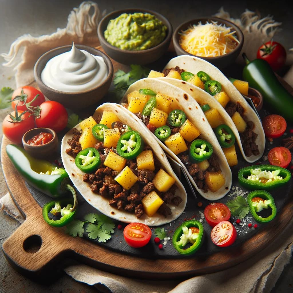 Beef and Potato Tacos