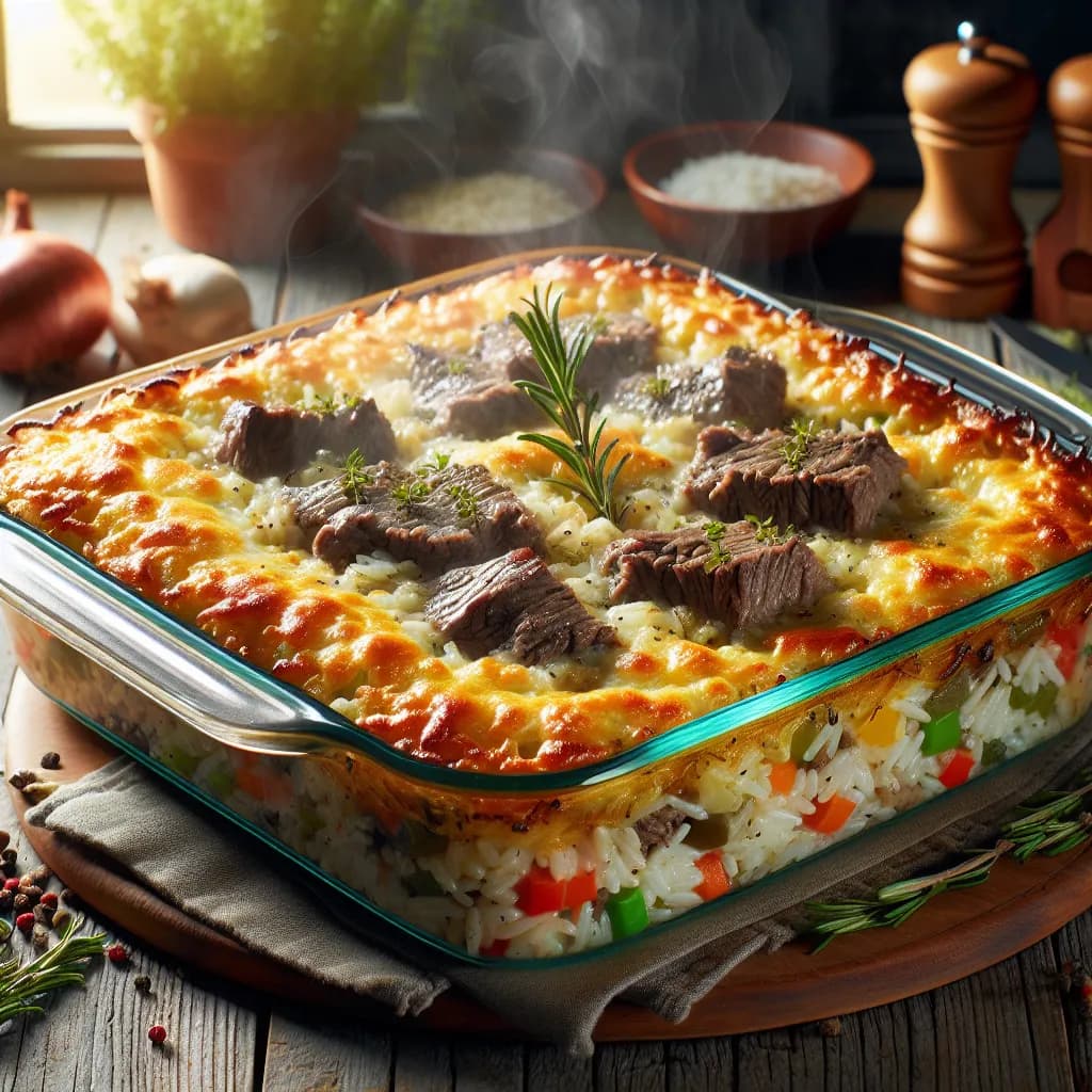 Beef and Rice Casserole