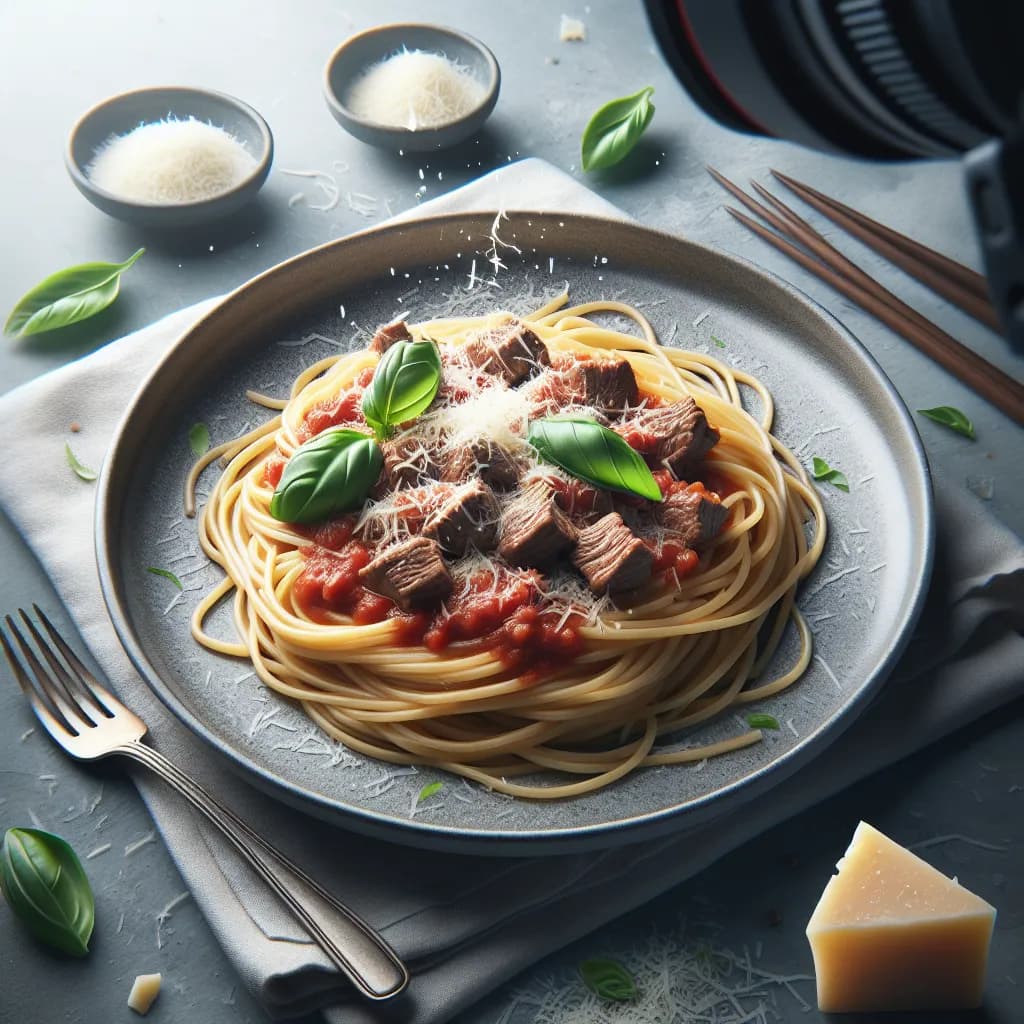 Beef and Tomato Spaghetti