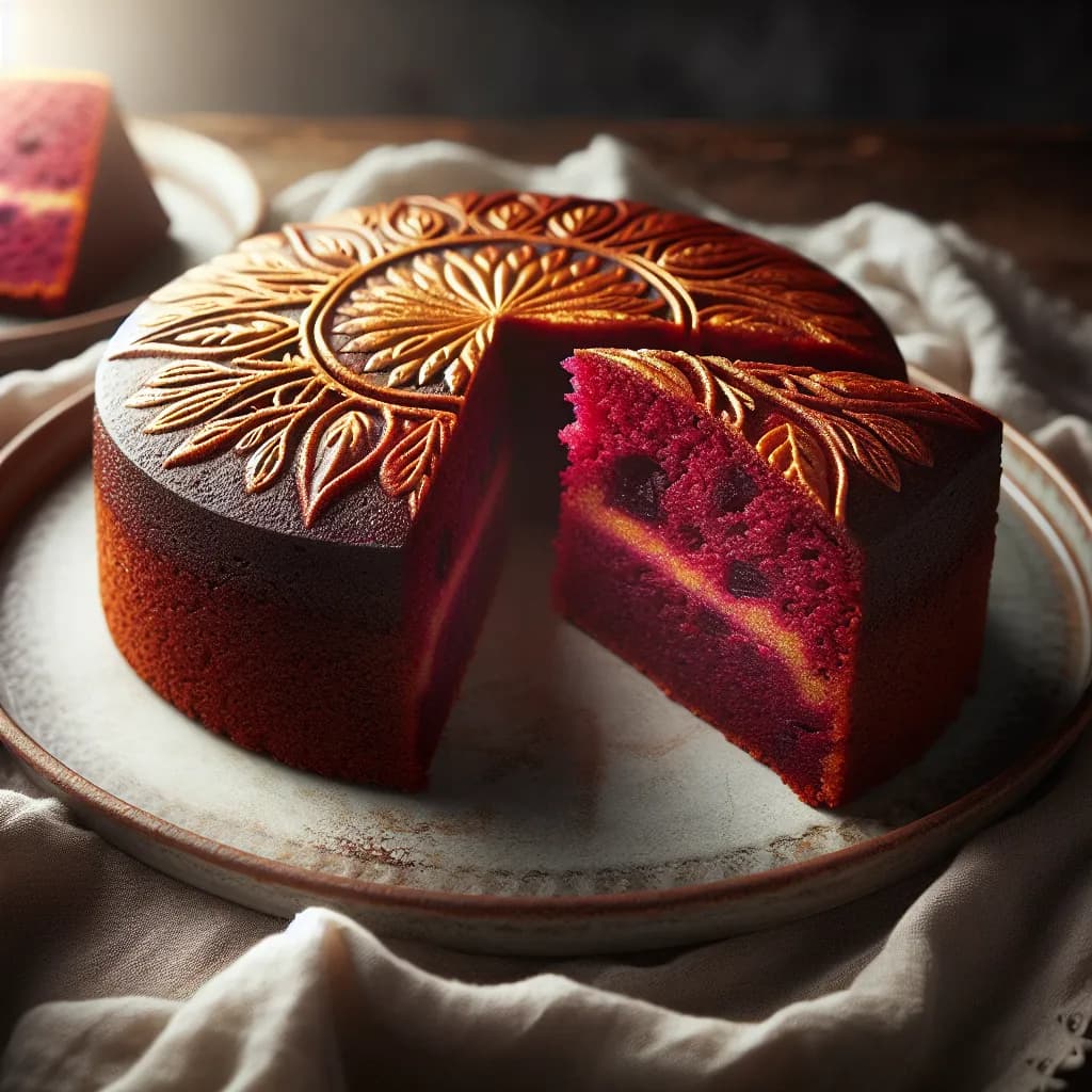 Beetroot Sooji Cake