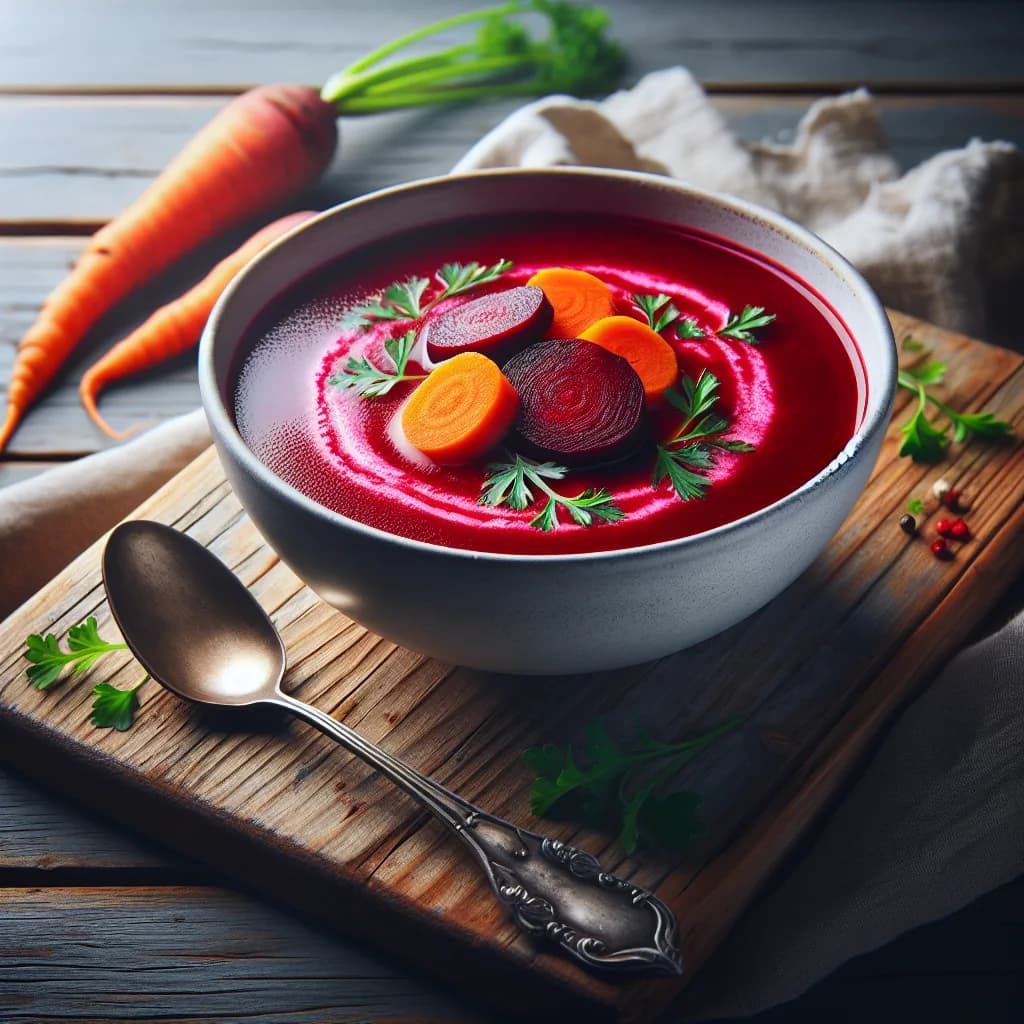 Beetroot and Carrot Soup