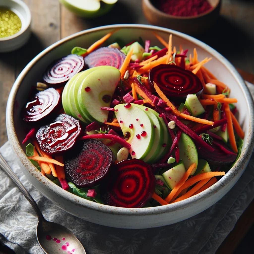 Beetroot, Carrot, and Apple Salad