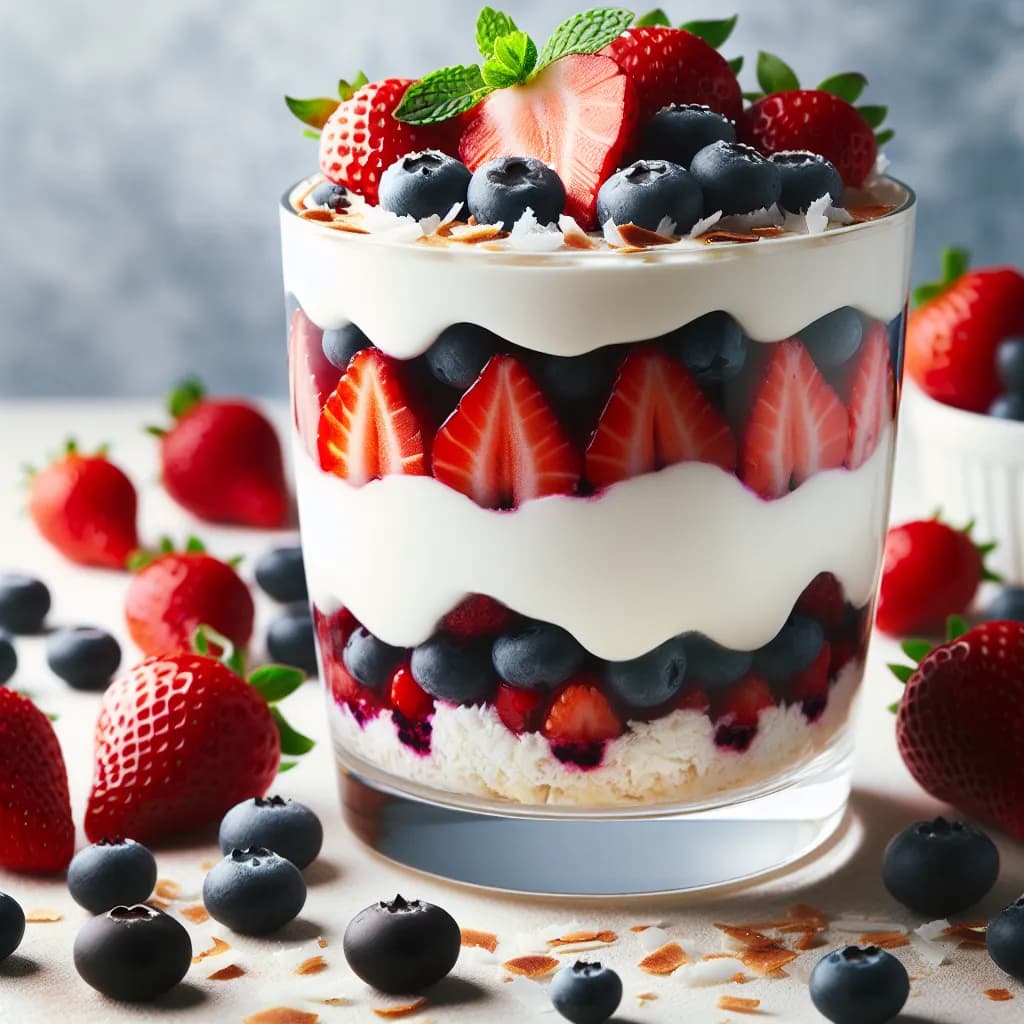 Berry Coconut Parfait