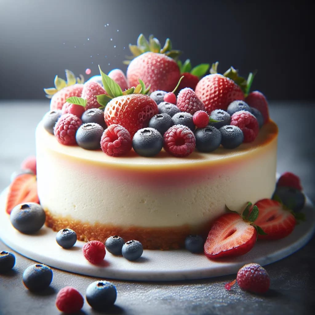Berry Topped Cheesecake