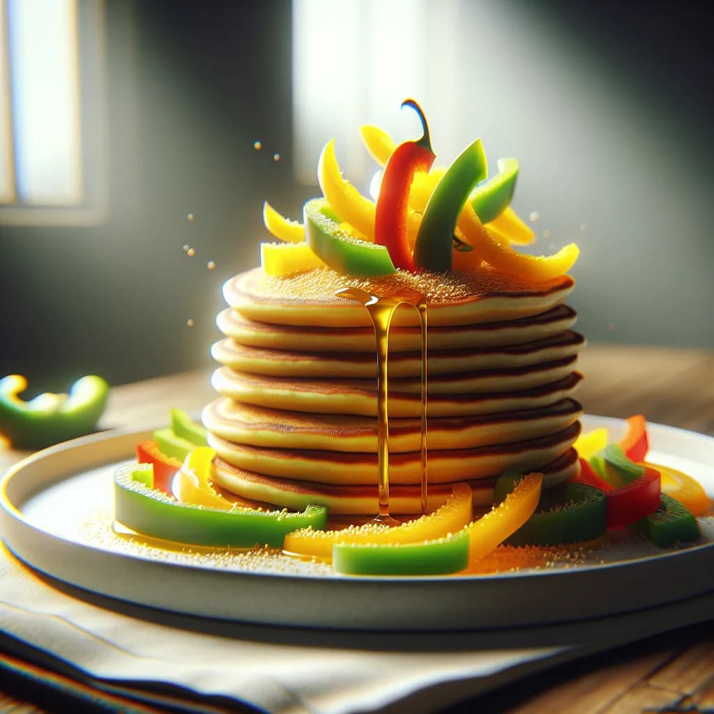 Besan Pancakes with Capsicum