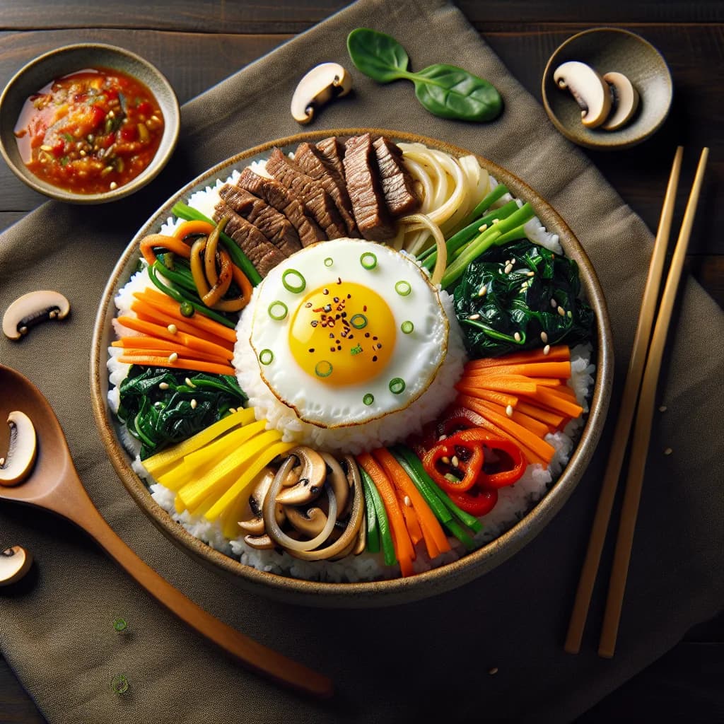 Bibimbap au bœuf