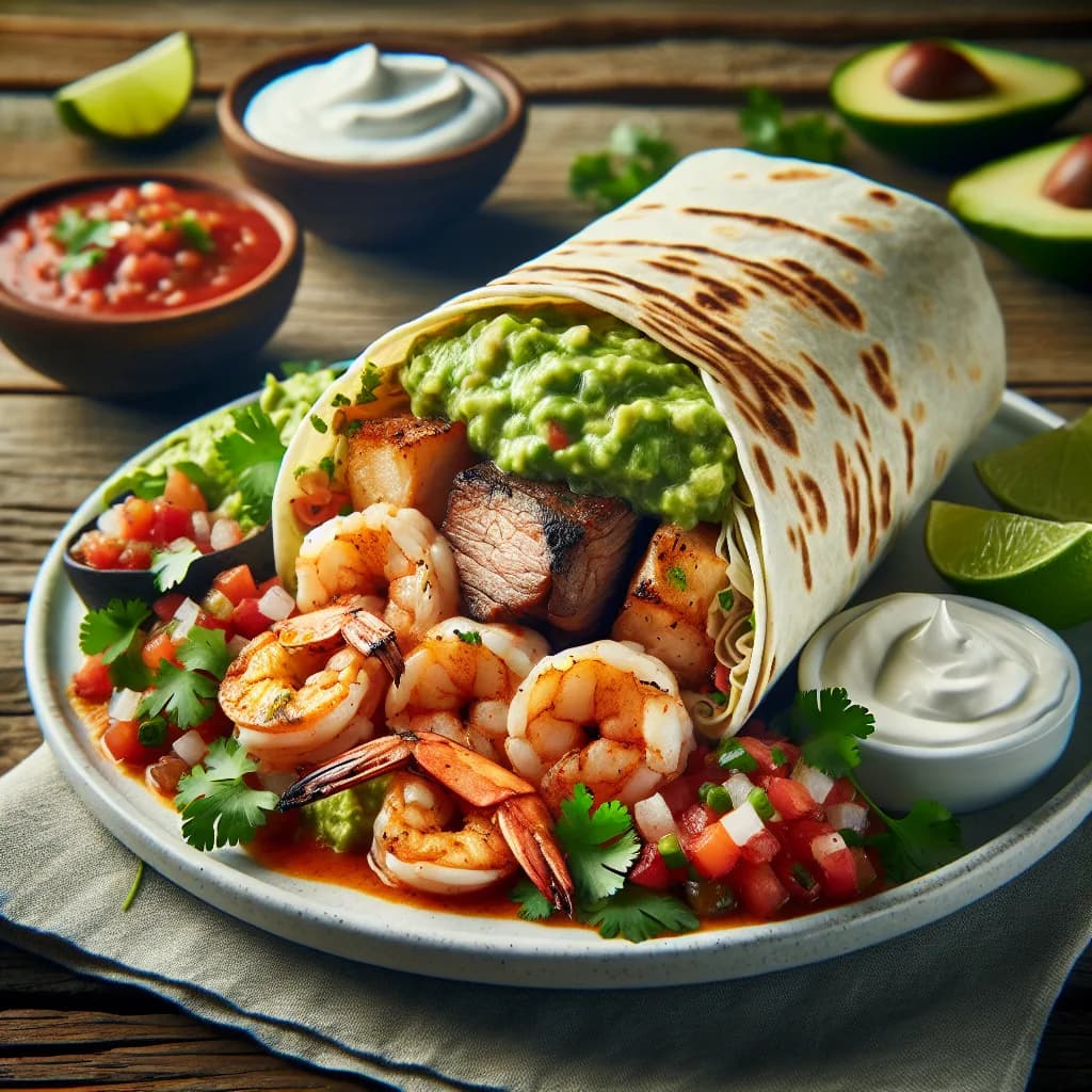 Big Ed's Surf and Turf Burrito