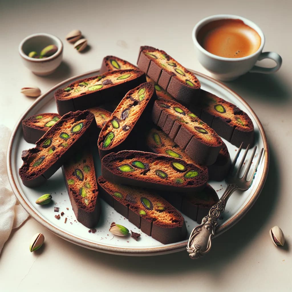 Biscotti al Cioccolato e Pistacchio