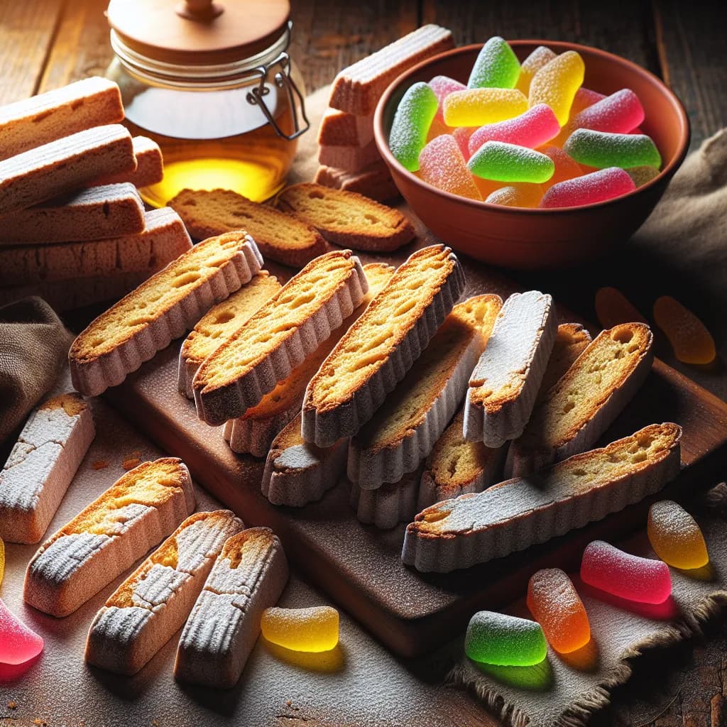 Biscotti di Vetro con Caramelle Gommose
