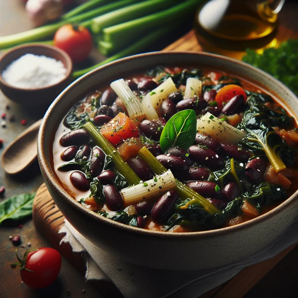 Black Bean and Swiss Chard Stew