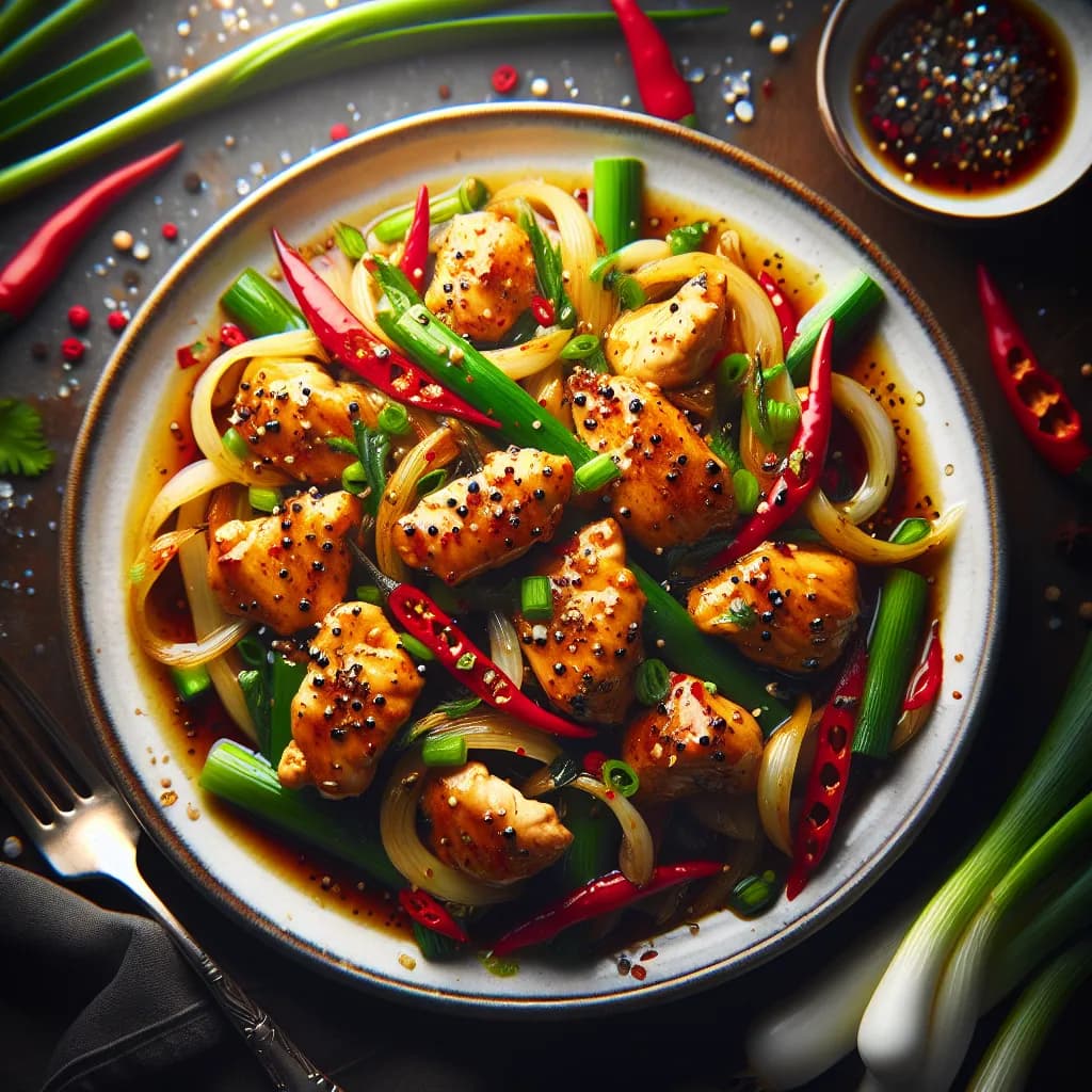 Black Pepper Chicken Stir-Fry