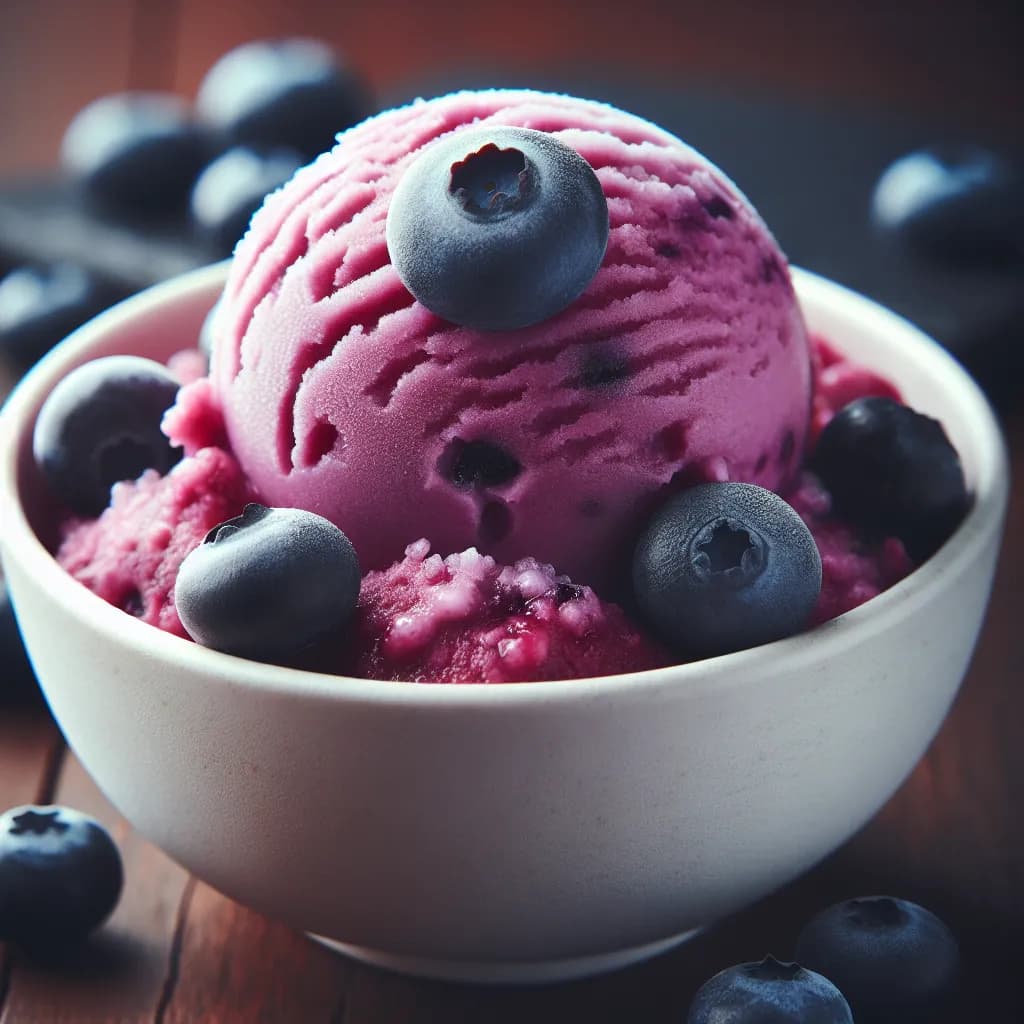 Blueberry Pilfrut Sorbet