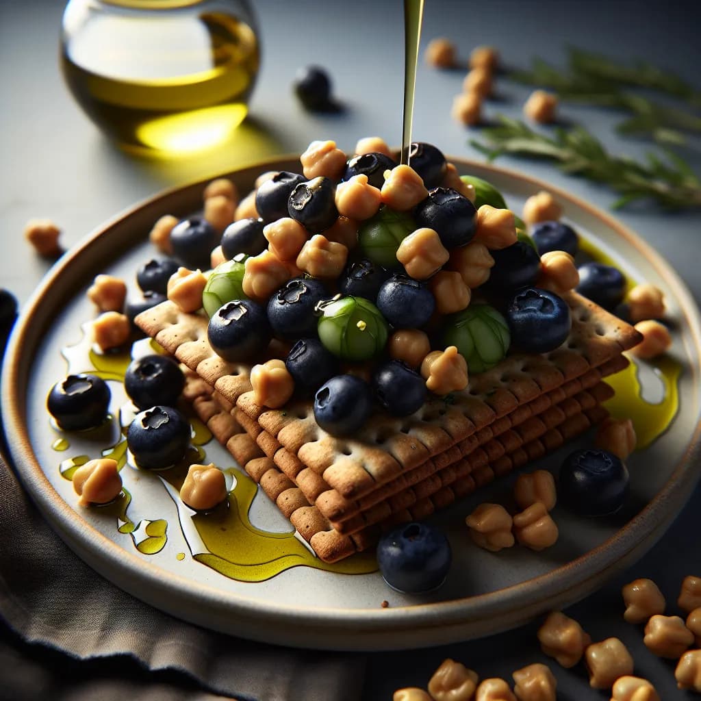 Blueberry and Bean Crackers