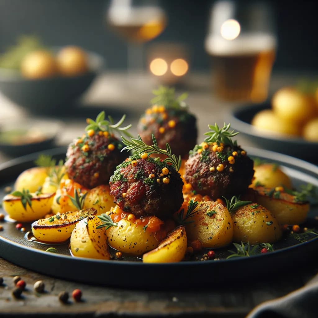 Boulette Hachée Épicée au Fromage