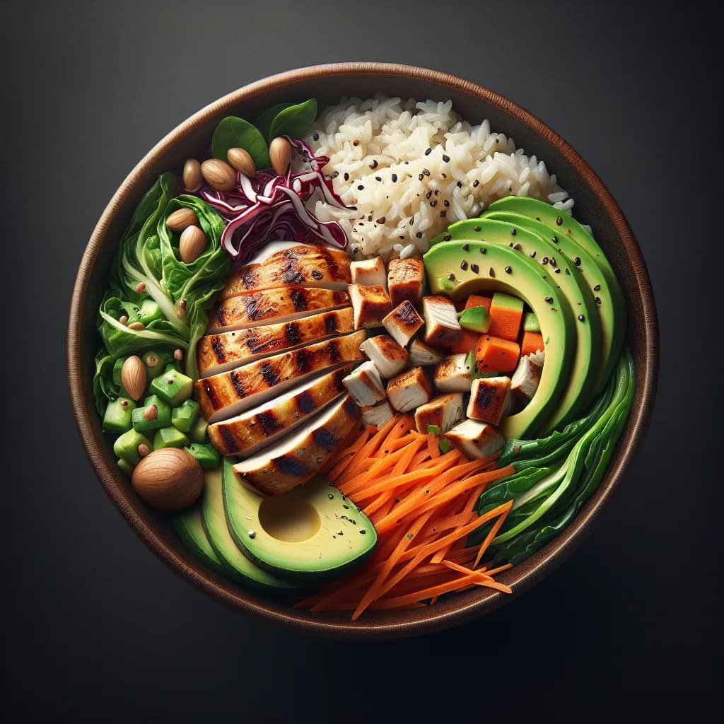 Bowl Minceur au Poulet et Légumes