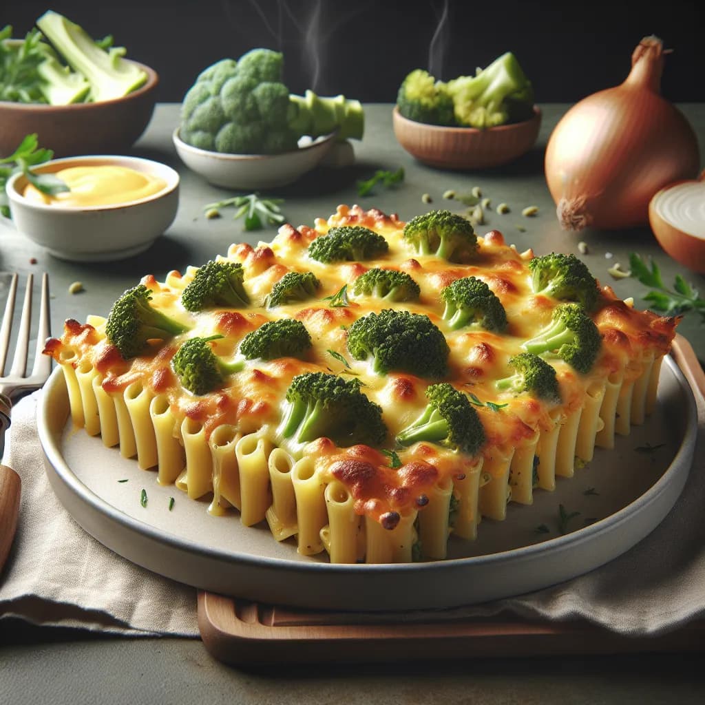 Broccoli Cheese Pasta Bake